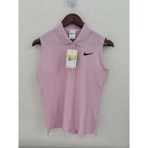 Women’s NIKE DRI- FIT Golf Shirt Size Small Brand New Pink